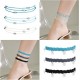 12PCS Women's Beach Turtle/Coin/Heart Ankle Bracelets Waterproof Rope Boho Layered Beach Adjustable Chain Anklet Friendship Gift